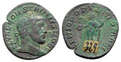 Ancient Coins - Constantius I (Caesar, 293-305). Æ Follis - Londinium - R/ Genius