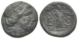 Ancient Coins - Claudius (41-54). Æ Quadrans. Rome, AD 41. Modius. R/ Large S • C