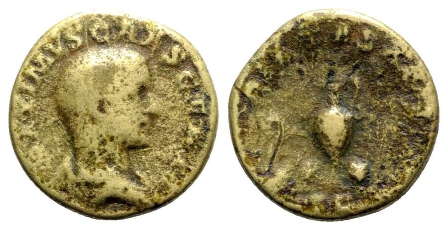 Maximus Caesar 235 6 238 Ae As R Priestly Implements Roman Imperial Coins