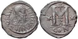 Ancient Coins - Anastasius I (491-518). Æ 40 Nummi - Follis. Constantinople, c. 512-517.