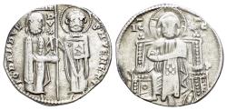World Coins - Italy, Venezia. Giovanni Dandolo (1280-1289). AR Grosso. Doge and S. Marco R/ Christ