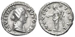 Ancient Coins - Faustina Junior (Augusta, AD 147-175). AR Denarius. Rome, 157-161. R/ Concordia