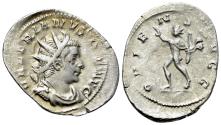 Ancient Coins - Valerian I (253-260). AR Antoninianus. Colonia Agrippinensis, 257-8. R/ SOL
