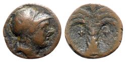 Ancient Coins - Spain, Punic Iberia, c. 237-209 BC. Æ Half Unit