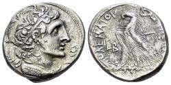 Ancient Coins - PTOLEMAIC KINGS of EGYPT. Ptolemy XII (80-51 BC). AR Tetradrachm. Alexandria mint. Dated year 2=80/79 BC. R/ EAGLE