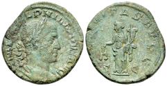 Ancient Coins - Philip I (AD 244-249). Æ Sestertius. Rome, AD 246. R/ AEQUITAS
