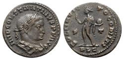 Ancient Coins - Constantine I (307-337). Æ Follis - Lugdunum - R/ Sol