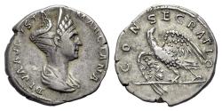 Ancient Coins - Diva Marciana (Died AD 112/4). AR Denarius. Consecration issue. Ex Christie's 25 April 1989, lot 606.