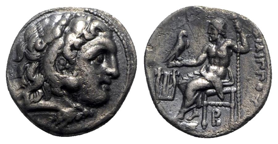 Ancient Coins - Kings of Macedon, Philip III Arrhidaios (323-317 BC). AR Drachm - Kolophon