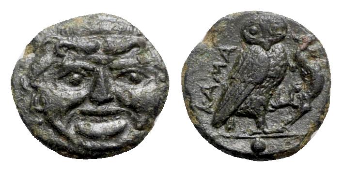 Sicily Kamarina C 4 405 Ae Onkia Greek Coins