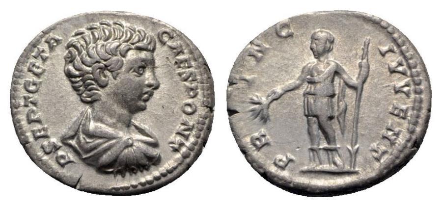 Ancient Coins - Geta (Caesar, 198-209). AR Denarius - Rome