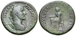 Ancient Coins - Antoninus Pius (AD 138-161). Æ Sestertius. Rome mint. Struck AD 152-153. R/ INDULGENTIA
