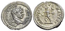 Ancient Coins - Caracalla (AD 198-217). AR Denarius. Rome. R/ MARS