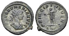 Ancient Coins - Numerian (Caesar, AD 282-283). BI Antoninianus. Rome mint. R/ PRINCIPI IVVENT Prince standing