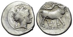 Ancient Coins - ITALY Southern Campania, Neapolis, c. 300-275 BC. AR Didrachm RARE