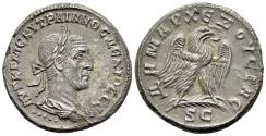 Ancient Coins - Trajan Decius (AD 249-251). Seleucis and Pieria, Antioch. AR Tetradrachm. AD 250-1. R/ EAGLE