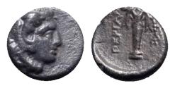 Ancient Coins - Mysia, Pergamon, c. 310-282 BC. AR Diobol