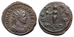 Ancient Coins - Maximianus (286-305). Radiate - Lugdunum - R/ Pax