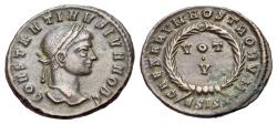 Ancient Coins - Constantine II (as Caesar, 316-337). Æ Nummus, Siscia, 320-321.