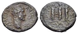 Ancient Coins - Thrace. Pautalia. Antoninus Pius (AD 138-161). AE Assarion. R/ The three Charites VERY RARE