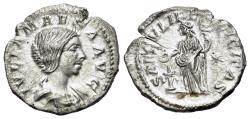 Ancient Coins - Julia Maesa. Augusta (218-224). AR Denarius. Rome mint. R/ FELICITAS