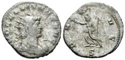 Ancient Coins - Gallienus (AD 253-268) BI Antoninianus. Mediolanum circa 265. RARE BUST TYPE