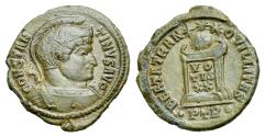Ancient Coins - Constantine I the Great (AD 307-337). AE nummus.Trier, 1st officina, AD 322-323. R/ BEATA TRAN-QVILLITAS