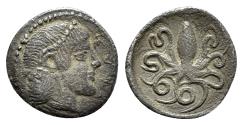 Ancient Coins - Sicily, Syracuse, c. 466-460 BC. AR Litra