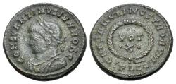Ancient Coins - CONSTANTINE II (as Caesar, AD 317-337). Æ Follis - Nummus. Lugdunum mint. Struck 323 AD. R/ VOT X