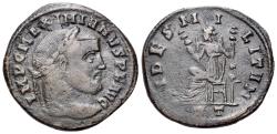 Ancient Coins - Maximianus (AD 286-305). Æ Nummus. Ticinum, AD 305. R/ FIDES