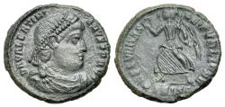 Ancient Coins - Valentinian I (AD 364-375). Æ 18mm. Siscia, 364-367. R/ VICTORY