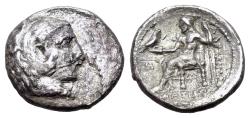 Ancient Coins - KINGS of MACEDON. Philip III Arrhidaios. 323-317 BC. AR Hemidrachm. In the name and types of Alexander III. Babylon mint.