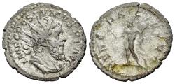 Ancient Coins - Postumus (Romano-Gallic Emperor, AD 260-269). BI Antoninianus. Treveri (Trier) mint. R/ HERCULES