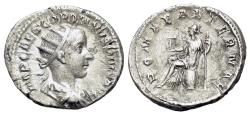 Ancient Coins - Gordian III (AD 238-244). AR Antoninianus. Rome, A.D. 240. R/ ROMA SEATED