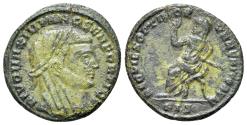 Ancient Coins - Divus Maximianus (died AD 310). Æ Half Follis. Siscia, 317-8.