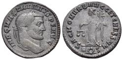 Ancient Coins - Galerius Maximianus (AD 305-311). Æ  Nummus - Follis. Rome. R/ MONETA