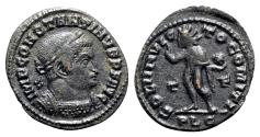 Ancient Coins - Constantine I (307/310-337). Æ Follis - Lugdunum - R/ Sol