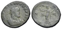 Ancient Coins - Allectus (Romano-British Emperor, AD 293-296). Æ Radiate - Antoninianus, Londinium, 293-294. R/ PAX