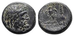 Ancient Coins - Lydia, Blaundos, 2nd century BC. Æ - Apollo and Theogens, magistrates