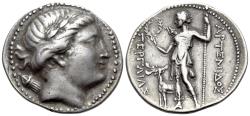 Ancient Coins - Pamphilia, Perge AR Tetradrachm circa 250 R/ ARTEMIS. Ex Numismatica Ars Classica From the collection of a Mentor.