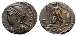 Ancient Coins - Commemorative series, c. 330-354. Æ - Rome - R/ Victory