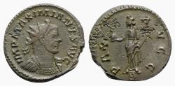 Ancient Coins - Maximianus (286-305). Radiate / Antoninianus - Lugdunum - R/ Pax