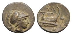 Ancient Coins - Kings of Macedon, Demetrios I Poliorketes (306-283 BC). Æ Half Unit