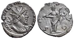 Ancient Coins - Victorinus (Romano-Gallic Emperor, AD 269-271). Æ Radiate / Antoninianus. Cologne mint. 2nd emission, circa mid AD 269-circa early 270. R/ SALUS
