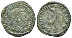 Ancient Coins - Divus Maximianus (died AD 310). Æ Quarter Follis. Rome, 317-8.  R/ EAGLE