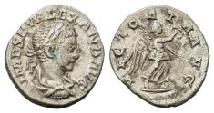 Ancient Coins - Severus Alexander (222-235). AR Denarius. Rome. R/ VICTORY