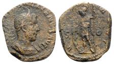Ancient Coins - Gallienus (253-268). Æ Sestertius - R/ Virtus
