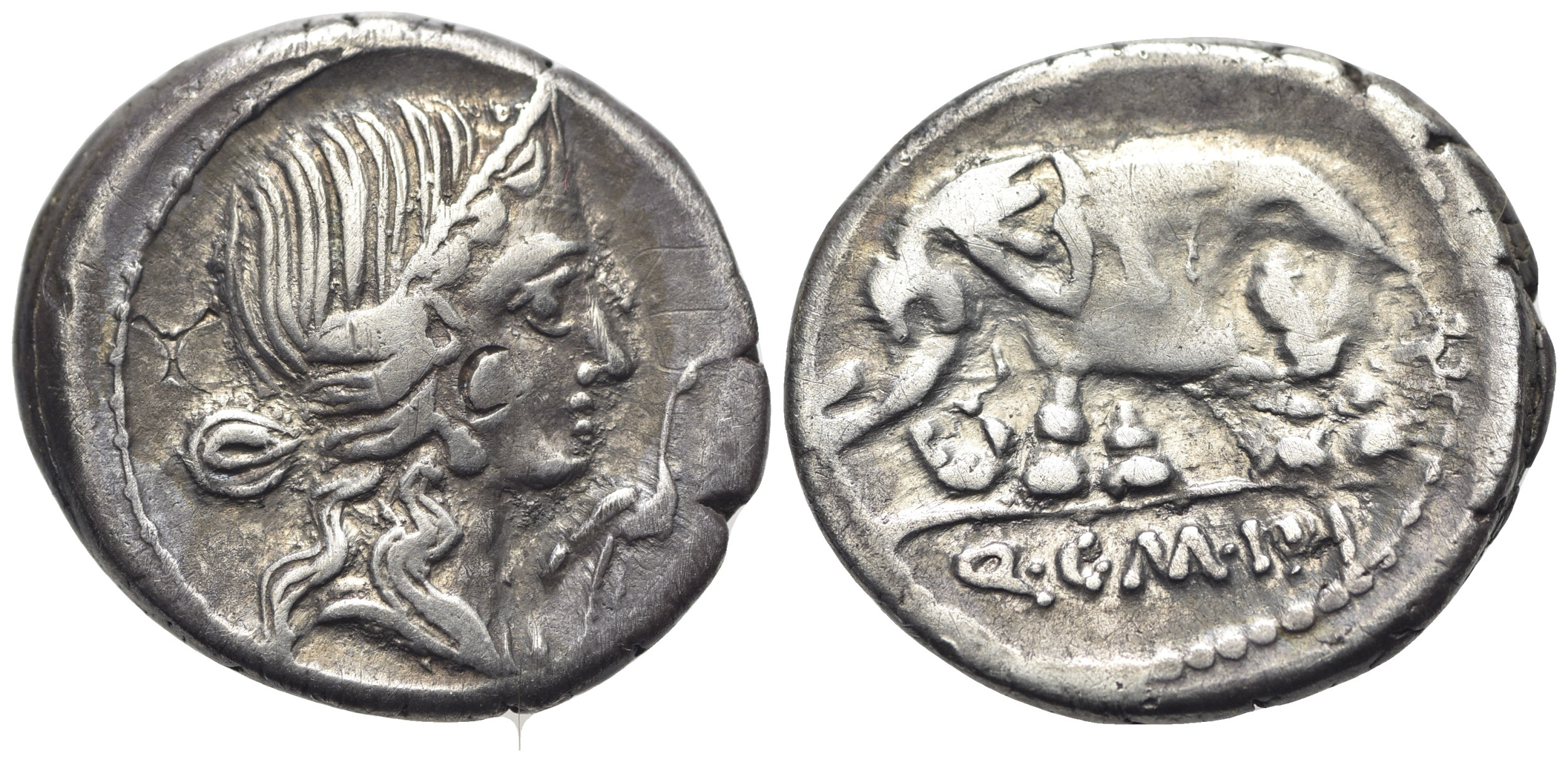 ROME REPUBLIC Q. Caecilius Metellus Pius, Rome, 81 BC. AR Denarius ...