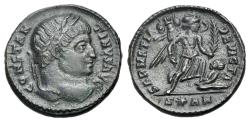 Ancient Coins - Constantine I (AD 307/310-337). Æ Nummus - Follis. Arelate, 322-3. R/ SARMATIA DEVICTA - VICTORY