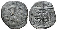 Latin Empire of Constantinople, 1204-1261. Æ Trachy. Nimbate bust